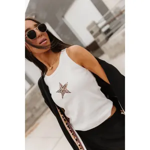 Tank - Reach For It | Womenswear Tank Top Leopard Star | Classic Fit Stretchy Soft | Plus Size