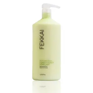 FEKKAI Brilliant Gloss Conditioner Sulfate-Free Olive Oil Infused for 4X Shine Smooth Frizz-Free Hair Care 1L/33.8 fl oz Salon-Tested Results Proven