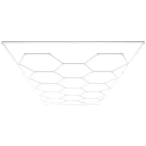 VEVOR Hexagon Garage Lights,  86400LM, 6500K 14 Grid Systems Honeycomb Hexagonal Garage LED Lights, DIY Cool White Car Detailing Garage Ceiling Lighting Bright Shop Light for Gym Basement Workshop