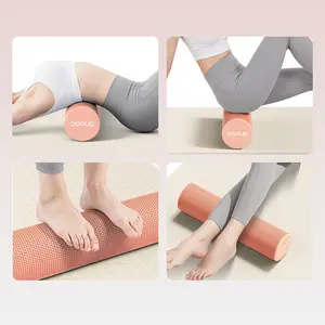 New solid foam roller yoga roller muscle roller relaxation professional floating point beginner glossy fitness massage wheel