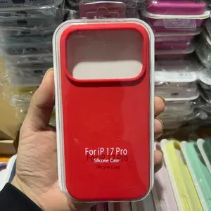 Fashion Original Liquid Silicone Skin Feel Soft Case For IPhone 17 Pro Max Air 16E 15 14 Plus 13 17AIR Full-pack Anti-Drop Cover designer