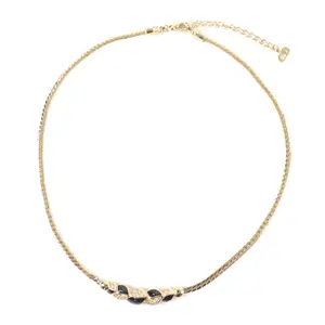Pre-owned Dior Other Small Leather Goods Christian Rhinestone Necklace