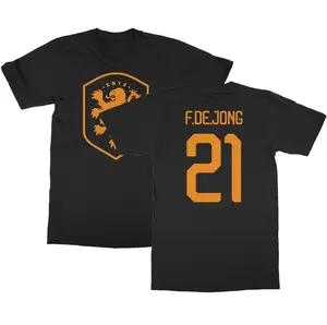 Netherland Soccer Player Frenkie De Jong 21 Europa 2024 Football Legend Adults Unisex T-Shirt