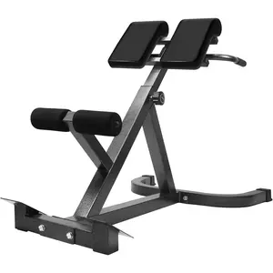 Roman Chair Back Extender - Angle & Height Dual Adjustable Hyperextension Bench for Home Gym - Adjustable Back Exercise Machine