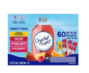 Crystal Light Variety Pack Drink Mix Packets 60 pk.