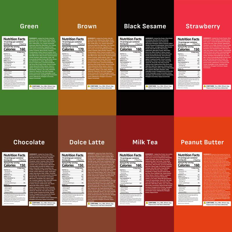 [Fullight Official] Flimeal Protein Shake – High in American-Made Protein, Low Sugar, Keto-Friendly Meal Replacement with Crunchy Protein Crisps, 22.22oz, 14 Servings Drink Mix Pre Workout Drink