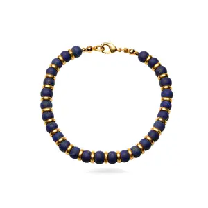Sumerian Lapis Beaded Bracelet - Elegant Design with Unique Beadwork, Ideal for Everyday Wear