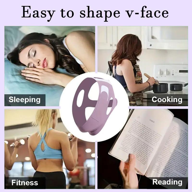 1PCS Summer V Line Face Lifting Strap, Neck Lift Jaw Tightening Exerciser, Face Lift Tape Remover, Jaw Line Sculptor Eliminator, Mask Shaper for Jawline,  Chin Strap for Sleeping, Double Chin Reducer for Women