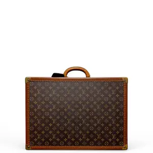 Pre-owned Louis Vuitton Leather travel bags Travel Trunk/luggage Monogram Brown (rb16)