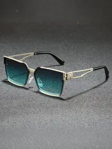 Square Sunglasses, Trendy Driving Eyewear, Unisex UV Resistant Shades, Casual All-Season Style, Decorative PC Lenses