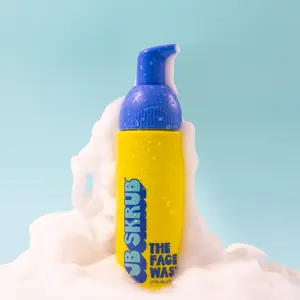 JB SKRUB The Face Wash Junior for Teens - Travel Size Gentle Foaming Cleanser with Succinic Acid & Niacinamide