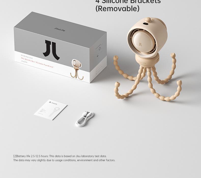 Jisulife Baby Stroller Fan Portable Large Battery Operated 100 Speeds Air Purify & Air Turbo Tech Bladeless Stroller Fan for Car Seat