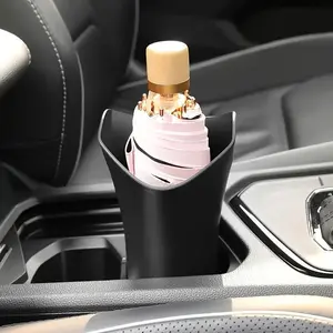 1pc Car Umbrella Storage Waterproof, Car Car Storage Fixed Rack Creative Multi-function Umbrella Storage Bucket In The Car Car Storage Organizer