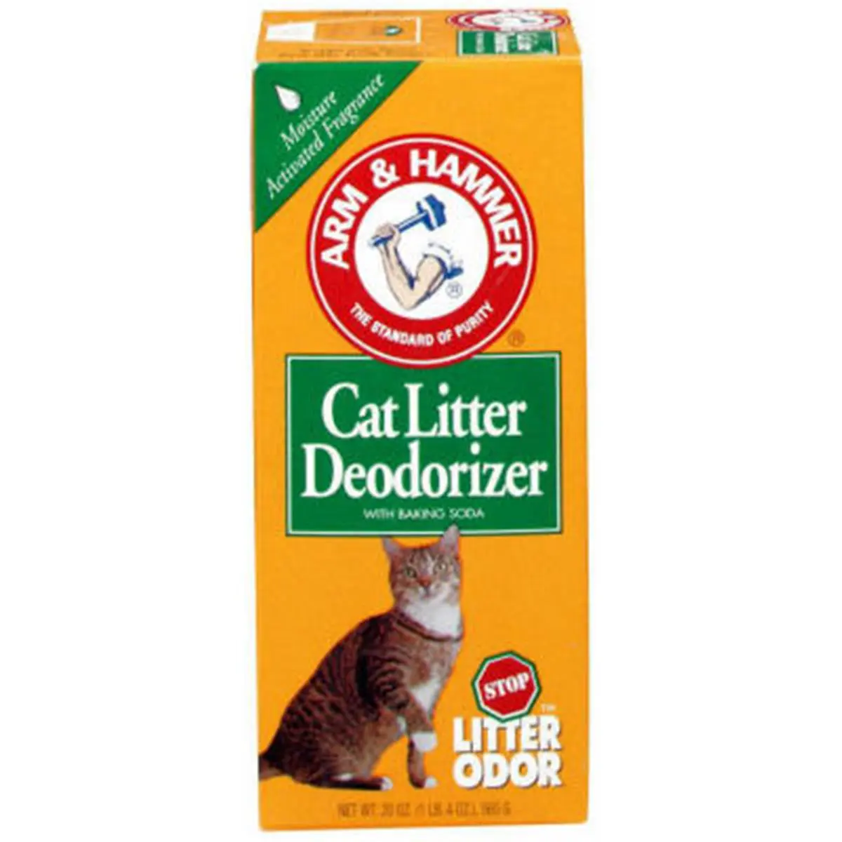Church & Dwight 15020 Baking Soda Cat Litter Deodorizer, 20 oz. Litter Odor Control Solution for Cats