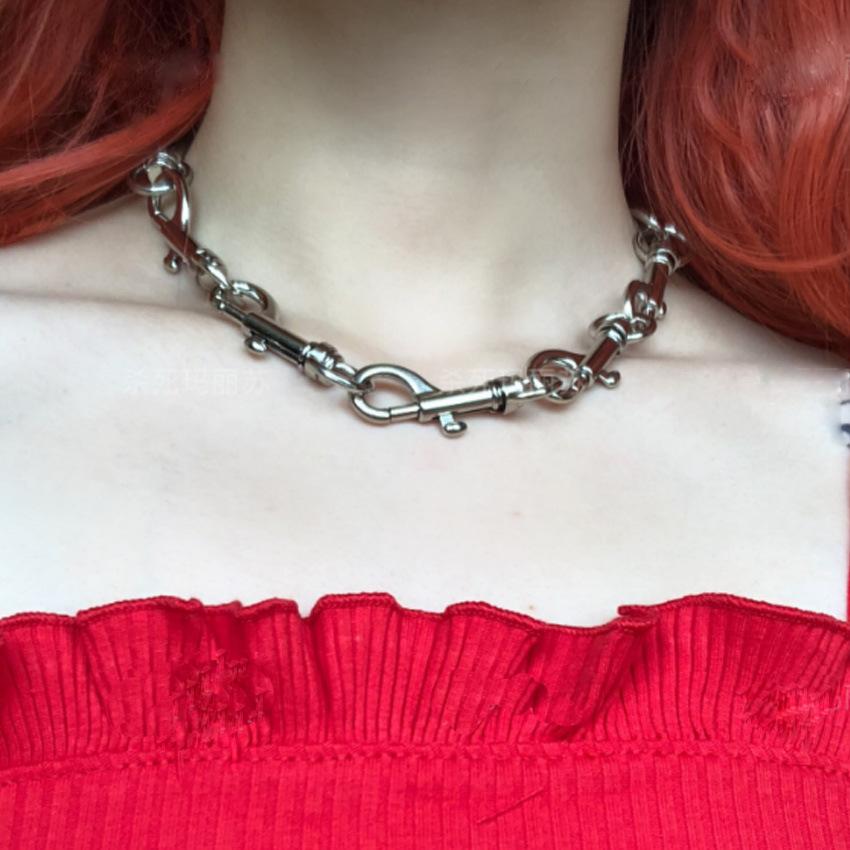 All Stainless Steel Clasp Titanium Steel Necklace