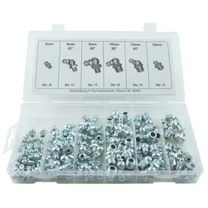 K Tool International KTI00096A Metric Grease Fitting Assortment - 140 Piece
