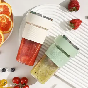 Portable Juicer Cup (350ML), USB Rechargeable Mini Electric Blender, Multifunctional Home Vegetable Fruit Juicer, Stainless Steel Blade Head