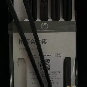 5 Pairs of Premium Chopsticks Reusable Dishwasher Safe 9.5 Inch Fiberglass Chopsticks Gift Set Non-slip Black + Silver Non-slip Alloy Non-Slip Japanese Cutlery Metal Plastic Tableware Blossom Wooden