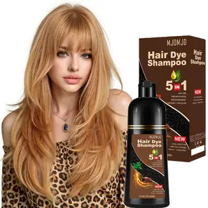Blonde Brown Hair Dye Shampoo 5-in-1, Natural Plant Extract Hair Color, Long-Lasting Coverage, Gentle Formula for Men & Women