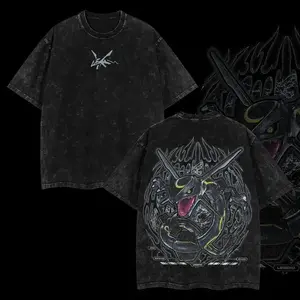 "Rayquaza" Vintage Unisex Oversize Anime Manga Acid Washed Heavyweight Cotton T-shirt, graphic tee,anime lover , outfits men Clothes Menswear Washed Streetwear Shirt t shirt soft cotton vintage streetwear unisex t-shirt washed tees for Men and Women