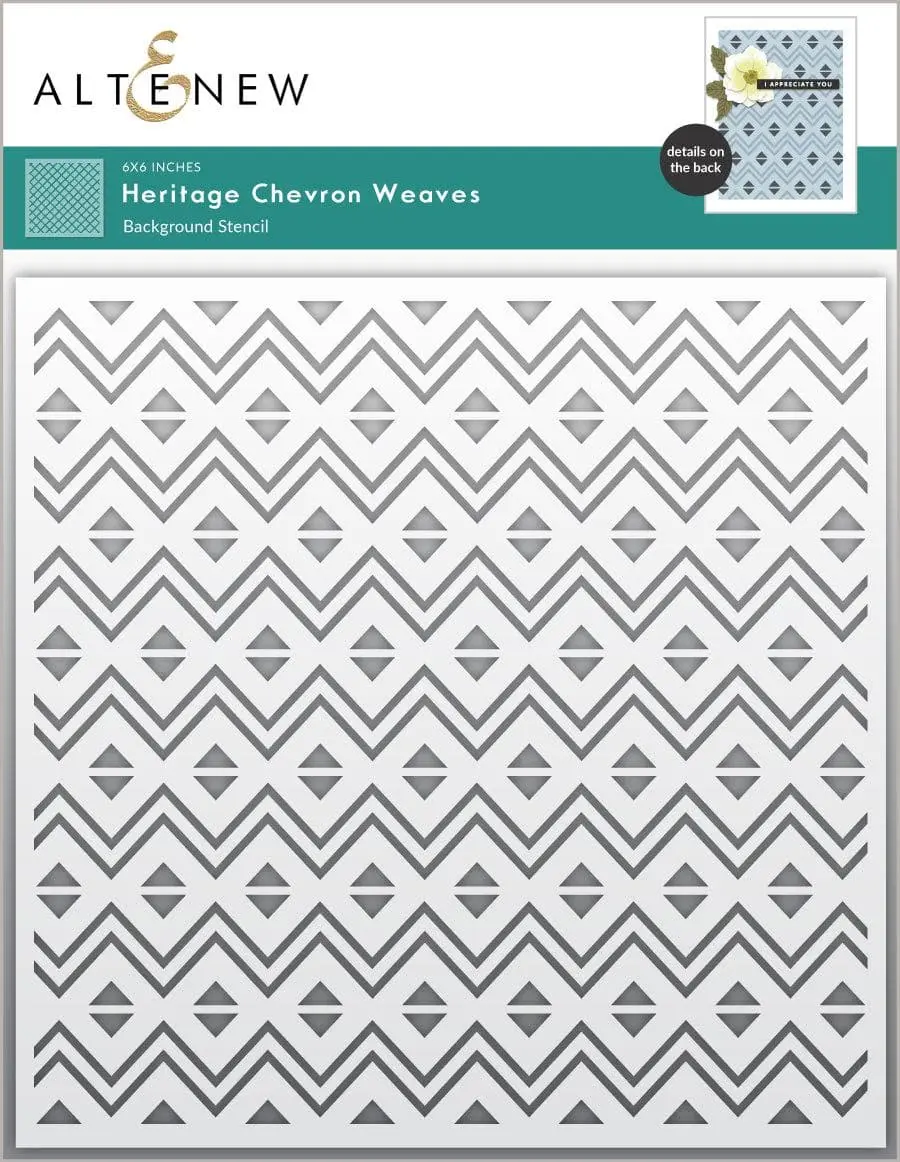 Heritage Chevron Weaves Stencil
