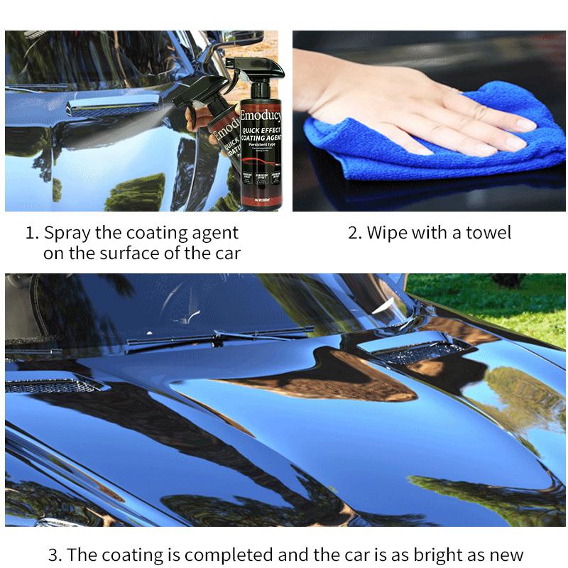 Car Coating Spray-Advanced Automobile Quick-acting Coating Agent With Dust -Proof and Glazing Effects -Long Lasting Car Paint Waxing Solution For a Showroom Shine