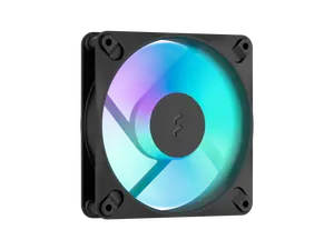 Fractal Design Dynamic 3 120mm ARGB Black Reverse PWM Case Fan, High Durability Rifle Bearing, 7-Blade Swept Design, Daisy-Chain Cable, 350-2200 RPM