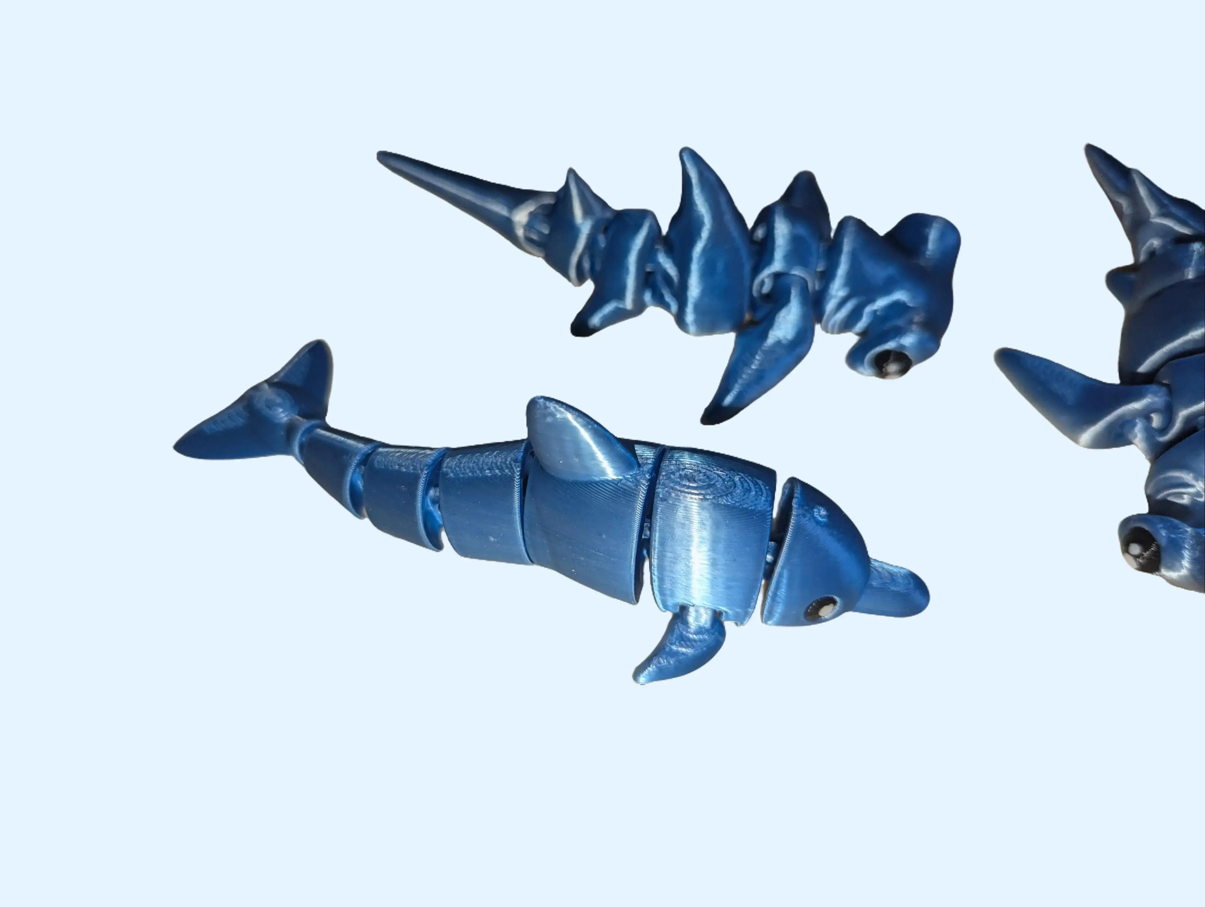Dolphin Flexi Articulated 3D Printed Flexible Fidget Toy Unique Handmade Marine Life Fan Present for Ocean Lovers Flexible Fun & Unique Handmade