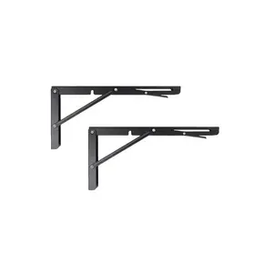 Iron Folding Tripod Stands, Dual Fold Hinge Design, Wall Mount & Desktop Storage Display Rack, Durable Industrial Design