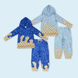 Sprinkle hoodie top matching pants kids boy spring fall outfits