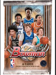 2 (TWO) Packs Of 2025/26 Bowman Basketball Hobby