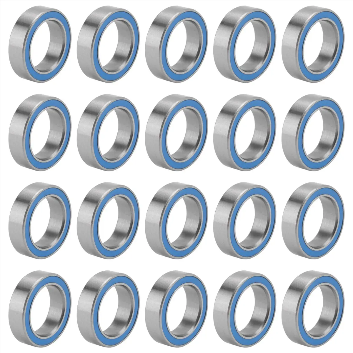 20-Pack 6700-2RS Blue Miniature Sealed Deep Groove Ball Bearings (10x15x4mm, 4mm Size), High-Speed Steel, Dual Rubber Seals, Easy Installation & Replacement, Less Friction, Durable, Economical for Household Appliance Parts