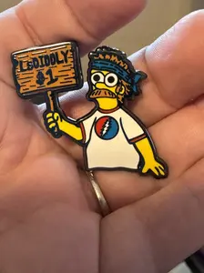 Grateful Ned LSDiddly Enamel Pin - Vibrant Design, Durable Material, Versatile