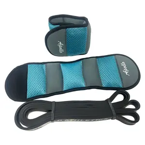 ESB-0.75+AW-3LB (a Pair), Ankle/Wrist Weights ,Resistance Bands, Pull Up Assist , Eexercise Bands, Long Resistance Bands Set for Working Out, Fitness, Training, Physical Therapy for Men Women Pedal Tension
