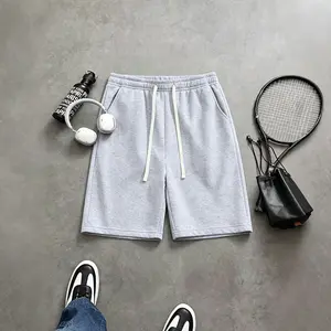 Men’s summer casual athletic shorts, loose straight fit, breathable, suitable for running, fitness, training, and outdoor activities.