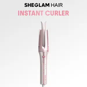 SHEGLAM HAIR Automatic Curling Iron |0.75/1/1.25Inch Curls | 3-Level Temps | 2-Way Rotation | Universal Voltage | GlossPro Ceramic Coating | Less Damage | Touch Instant Curler For Hair Styling#curly hair products #automatic curling iron #girly essential