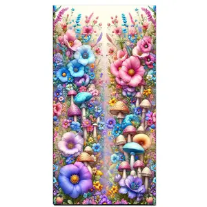 Large Size 5D DIY Diamond Painting Art, Colorful Flowers Mosaic Cross-Stitch Kit, Crystal Art Round Stones, Home Decoration Gift