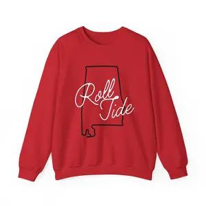 Roll Tide Crewneck Sweatshirt | Unisex Alabama Pride Apparel | Comfortable, Casual Gift | Perfect for Game Days & Tailgating