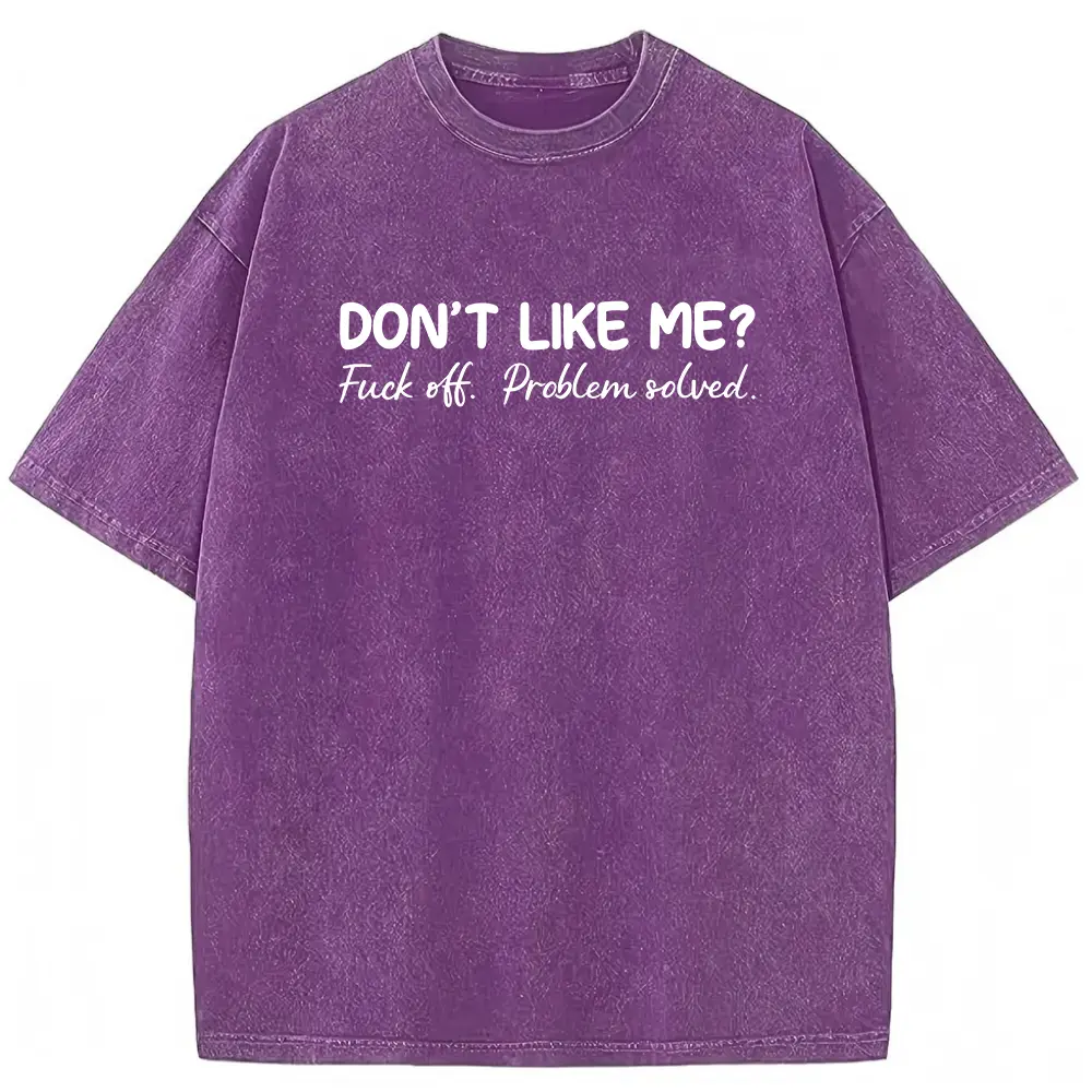 Washed T-shirt-Purple