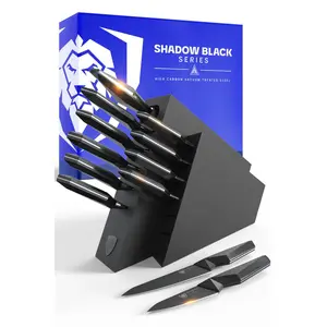 12-Piece Knife Block Set | Shadow Black Series | NSF Certified | Dalstrong ©