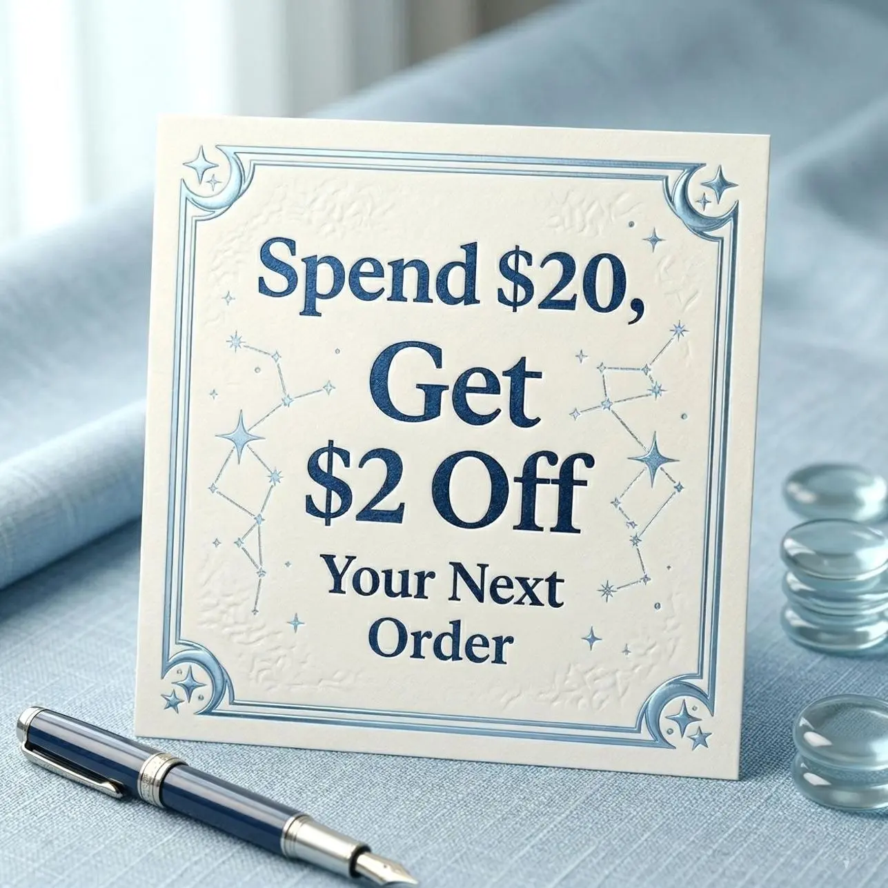 Spend $20, Get $2 Off Your Next Order