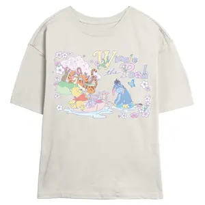 Juniors Womens Winnie the Pooh Springtime for Pooh and Friends T Shirt