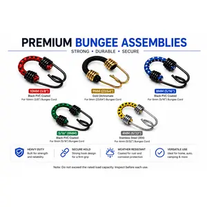 Bungee Cord Assembly with Hooks