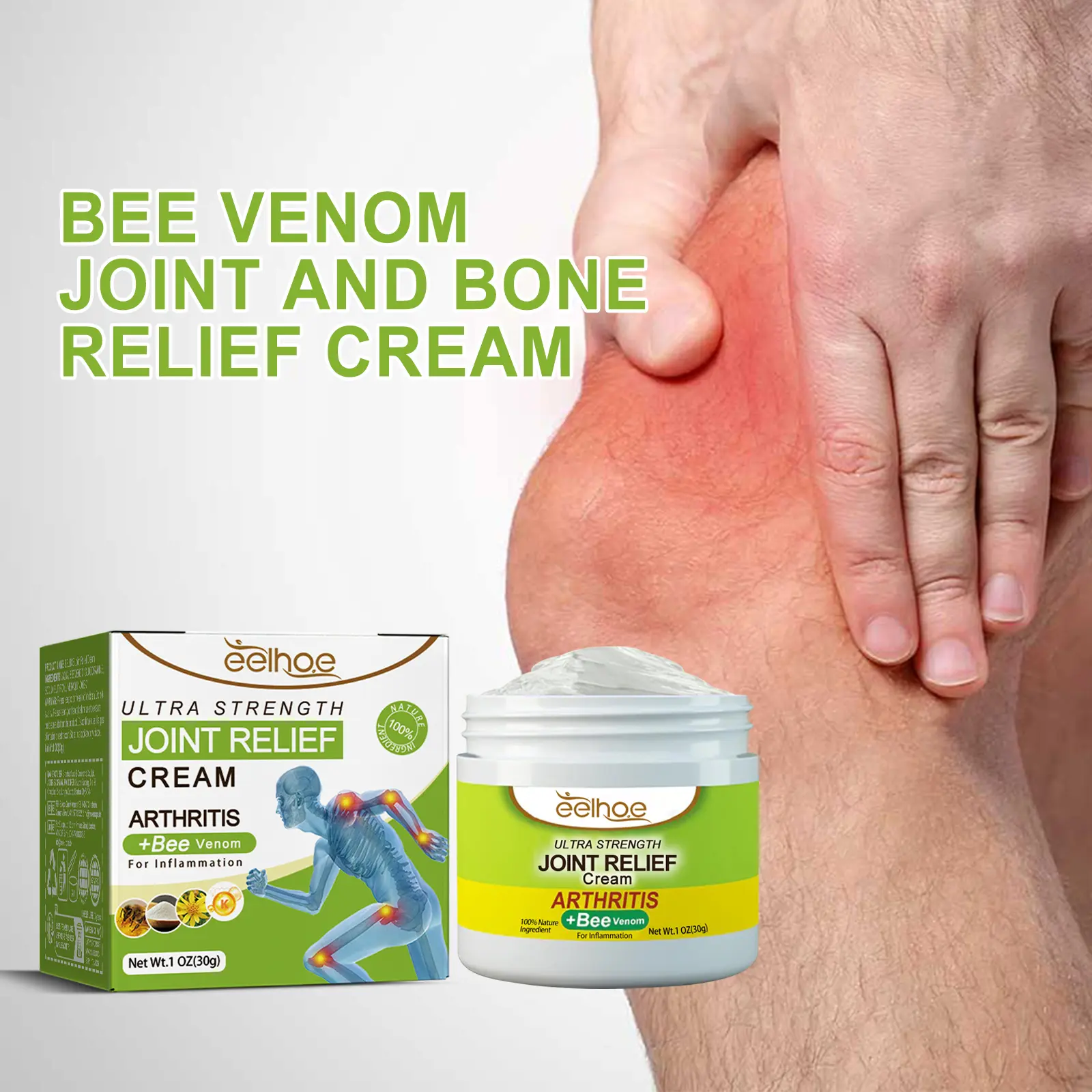 EELHOE Joint Care Cream – Body Care for Joints & Knees, Relieves Pain & Swelling, Massage Topical Cream