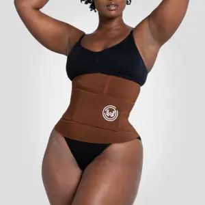 What Waist Miracle Wrap Band in Brown with Compression Fit Shapewear One Size Fits All Unique Design
