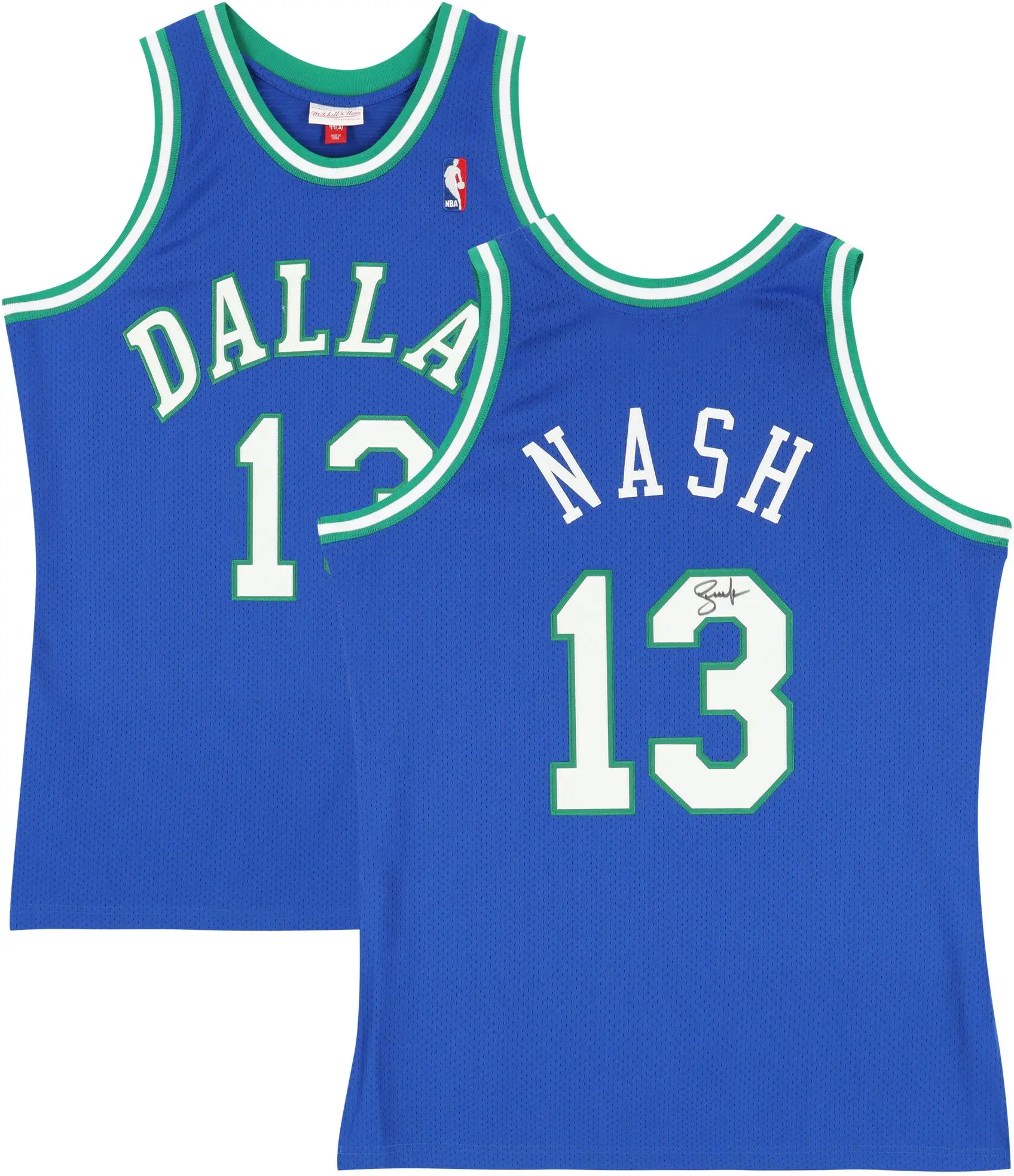 Steve Nash Dallas Mavericks Autographed Mitchell & Ness Blue 1998-99 Authentic Jersey - Fanatics Authentic Certified