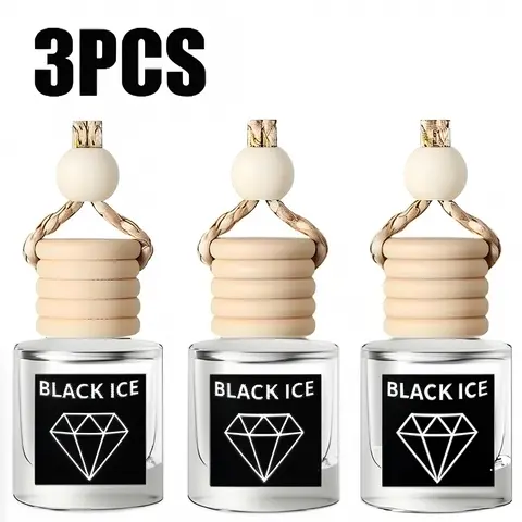 3PCS Car Air Fresheners Hanging Scent Oil Diffuser, EXOVAN 8ML Natural Fruit Juicy Perfume, Long Lasting 3 Scents for Car & Home Gifts
