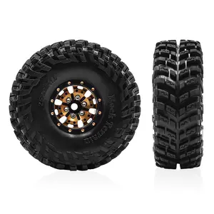 1/18 TRX4M Upgrade Tire 1.0 Inch Wheel Skin - All-Terrain for SCX24/FMS Ascent-18 - Wear-Resistant Durable Replacement Part