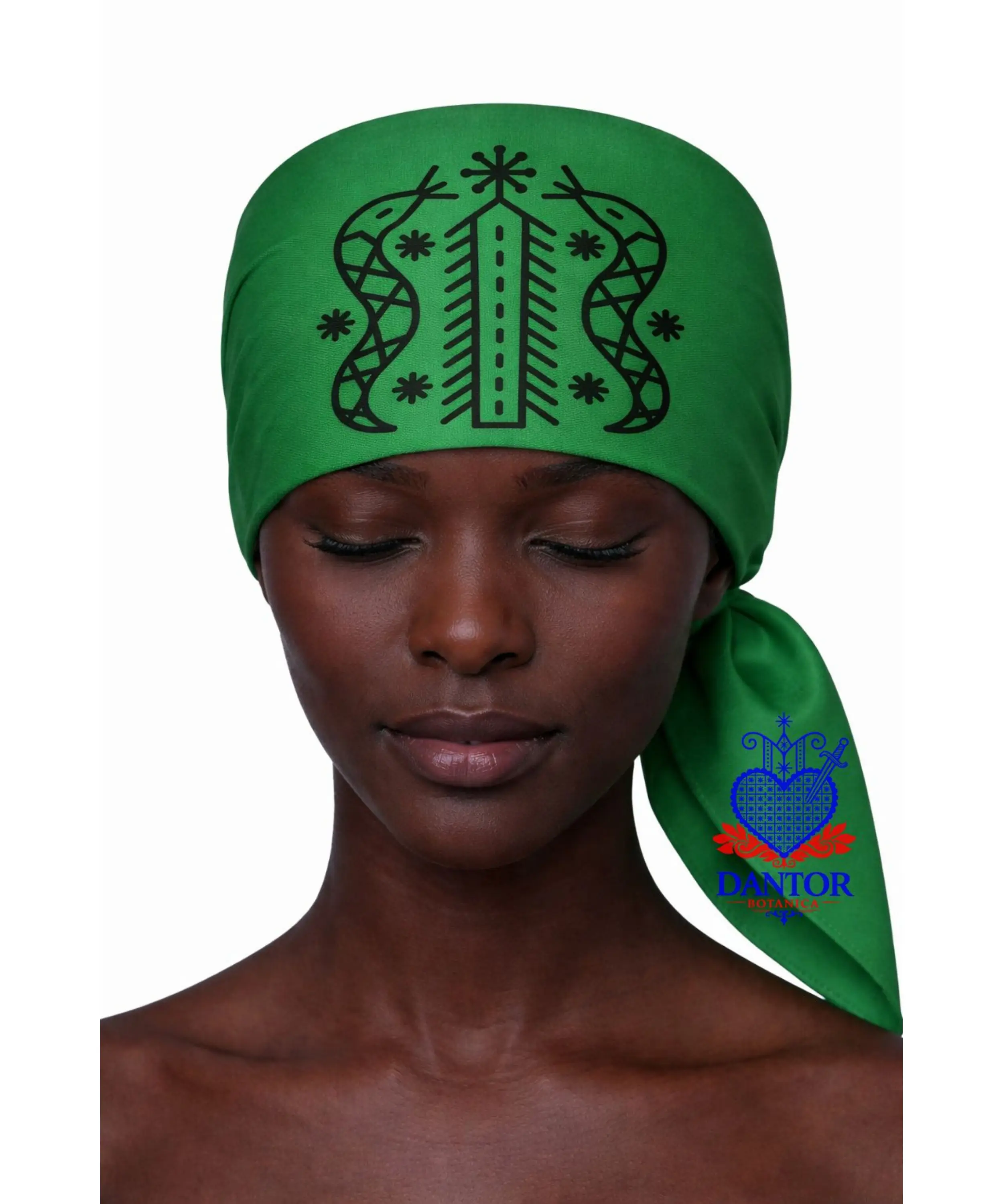 23.6X23.6 INCHES DAMBALLAH Mouchwa Head Scarf Mouchwa lwa mouchoir lwa Veve Ceremonial Scarf, Red Satin, Traditional Spiritual Design, Religious Altar Accessory Mouchwa Lwa Mouchoir Lwa Loa Mambo Ougan Manbo Vodoo Voudou Hoodoo Wican
