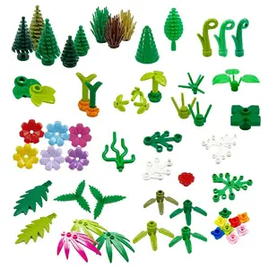 Moc Blocks Plants Garden  DIY Enlighten Building Blocks Block Bricks Compatible with Assembles Particles 10884 3741 30093 2417